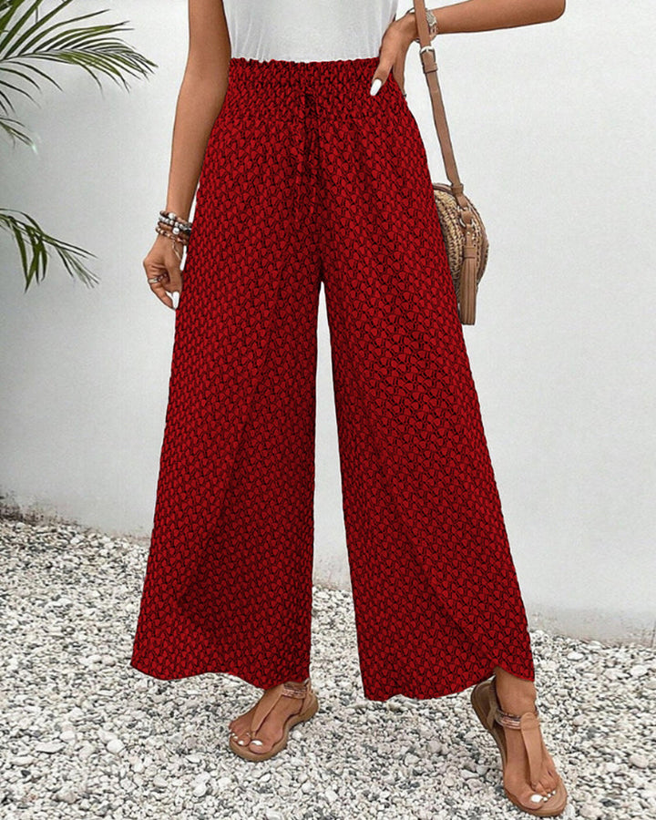 Aurelia | Women’s Wide Leg Printed Trousers Chic