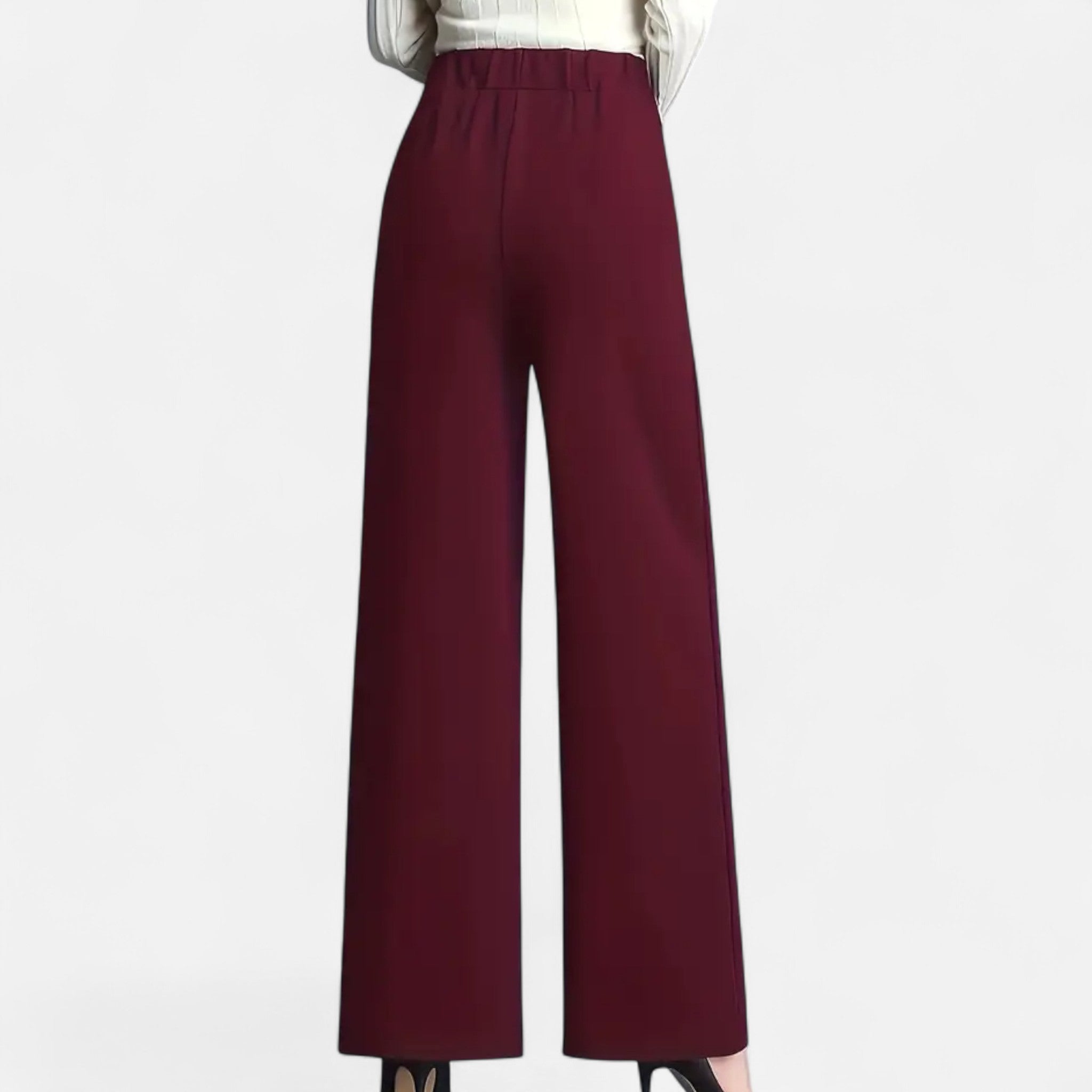 Sutton | Women's High-Waist Wide-Leg Trousers Casual