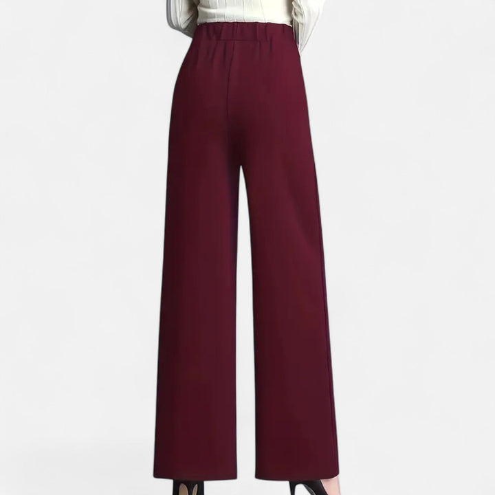 Sutton | Women's High-Waist Wide-Leg Trousers Casual