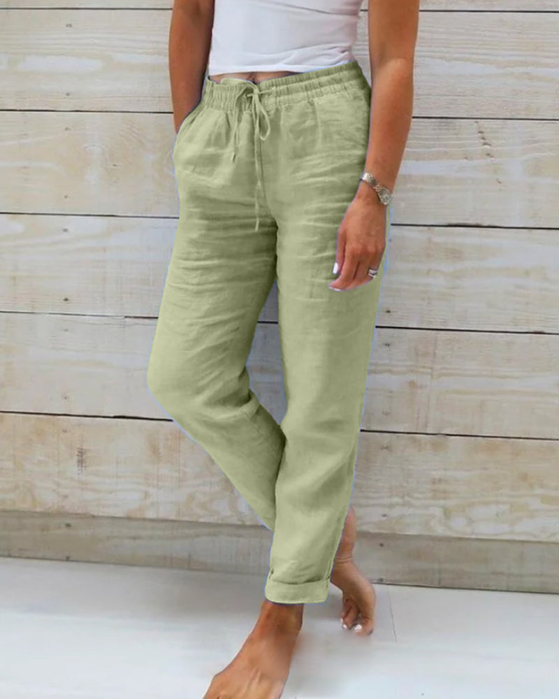 Sienna | Women's High-Waist Tailored Trousers Casual
