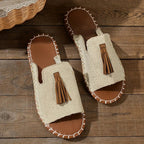 Sutton | Women's Tassel Slip-On Sandals Casual