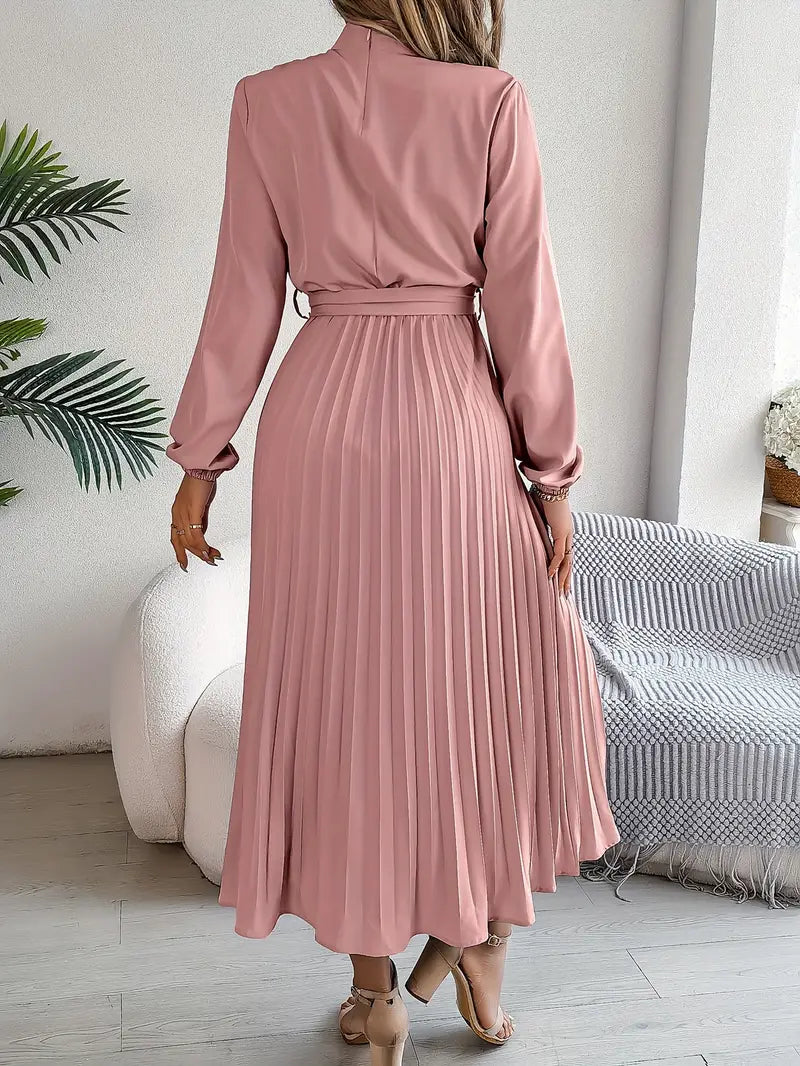 Sutton | Women's Pleated Midi Dress Elegant
