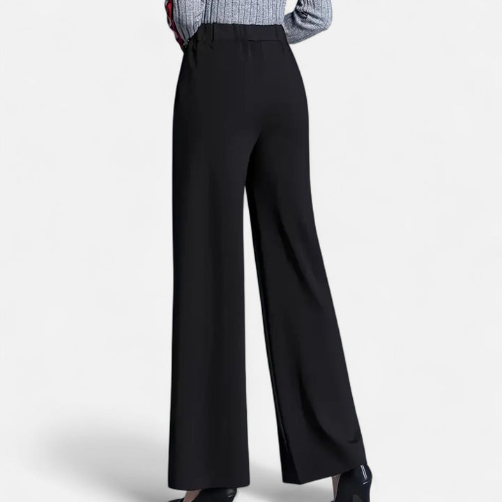 Sutton | Women's High-Waist Wide-Leg Trousers Casual