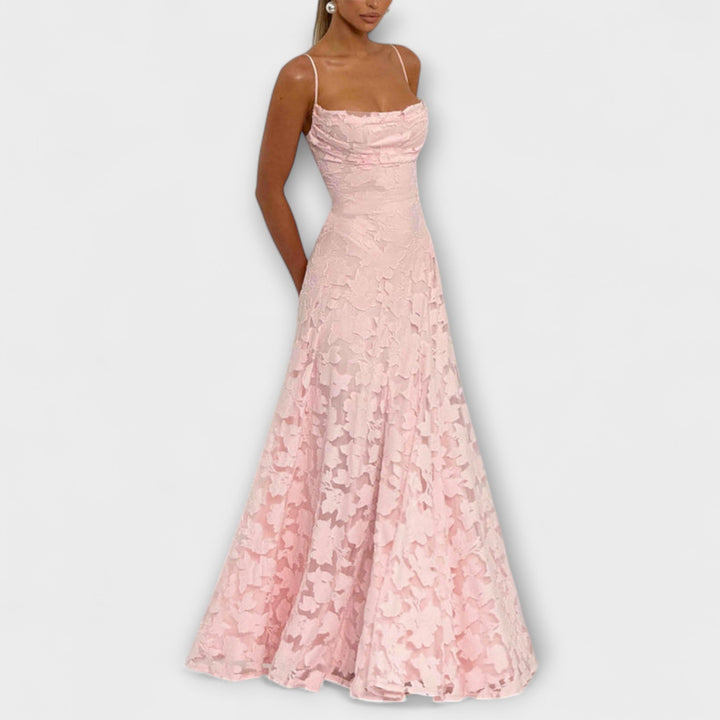 Lennox | Women's Elegant Floral Lace Maxi Dress