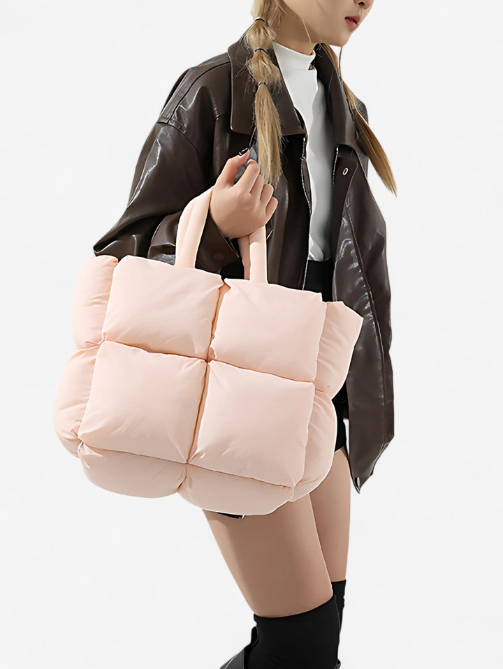 Mette | Women's Quilted Puffer Tote Bag