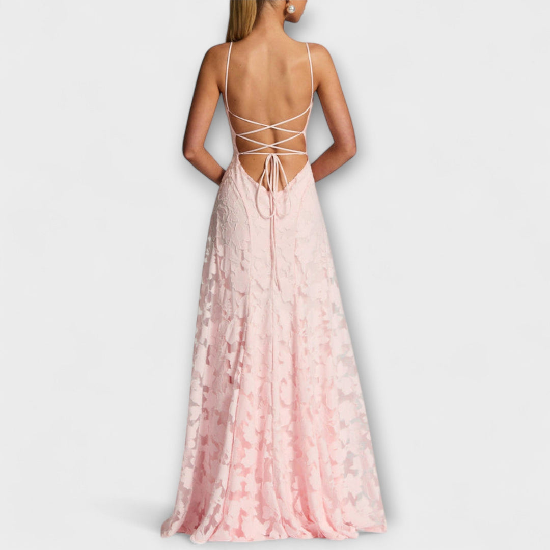 Lennox | Women's Elegant Floral Lace Maxi Dress