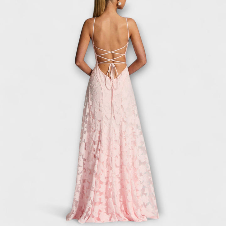 Lennox | Women's Elegant Floral Lace Maxi Dress