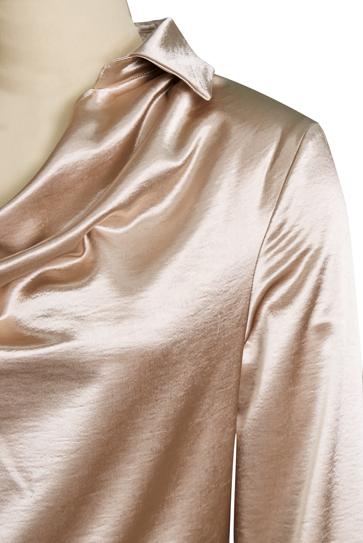 Quinn | Women's Draped Neck Blouse Elegant