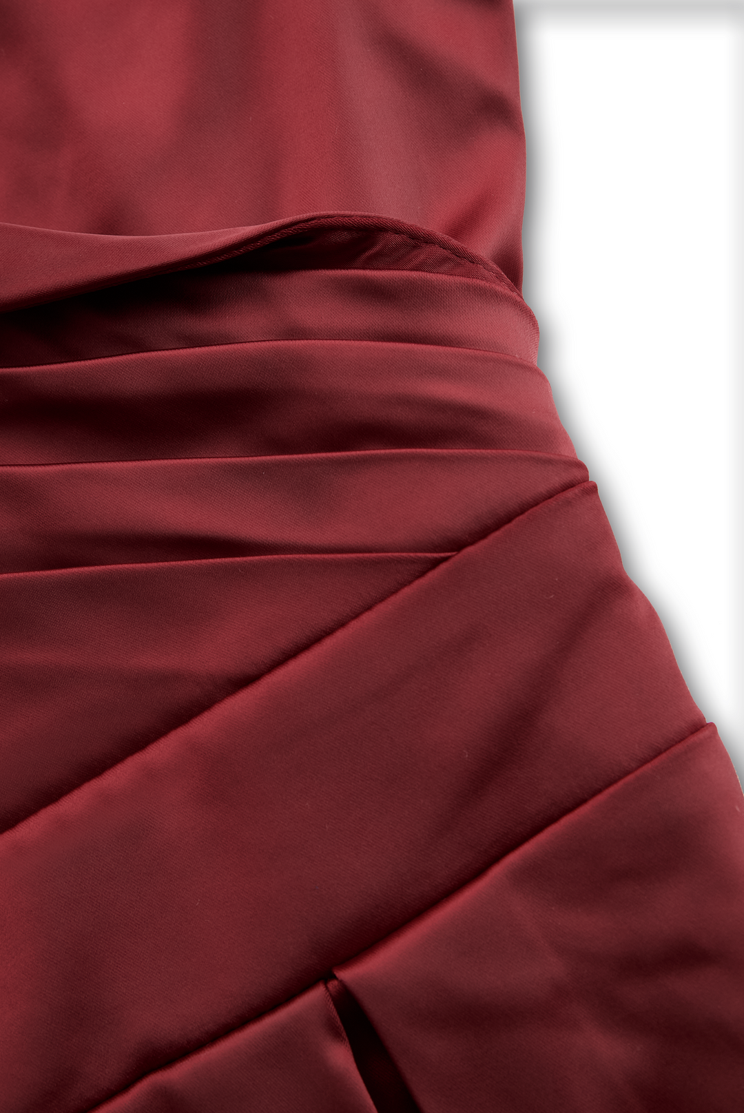 Arabelle | Women's Draped Collar Satin Midi Dress Elegant