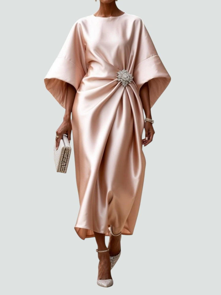 Marlowe | Women's Elegant Draped Midi Dress