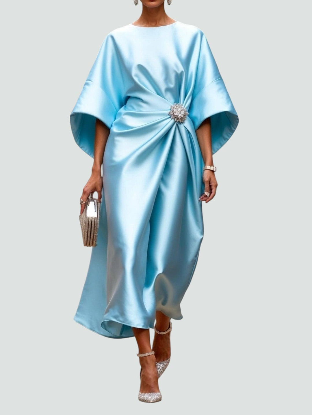 Marlowe | Women's Elegant Draped Midi Dress