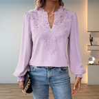 Colette | Women's Lace Long Sleeve Blouse