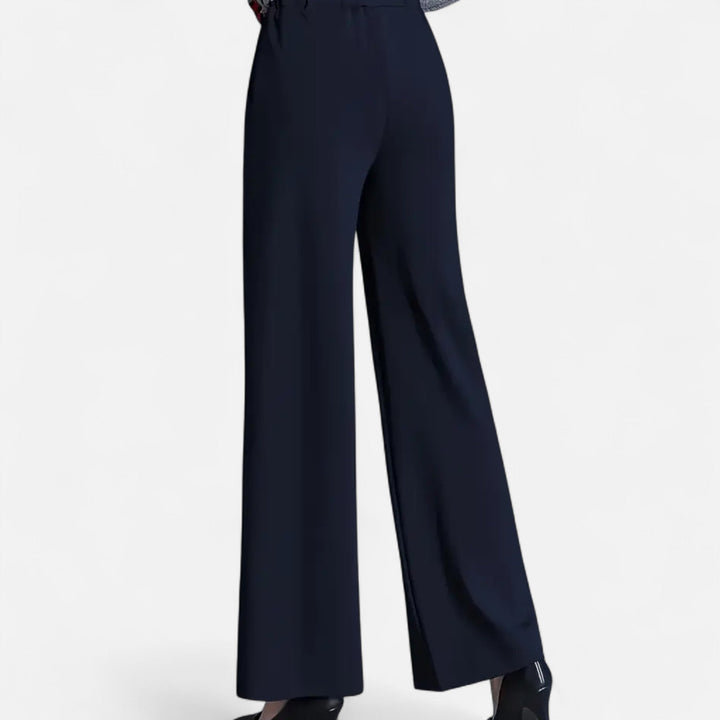 Sutton | Women's High-Waist Wide-Leg Trousers Casual