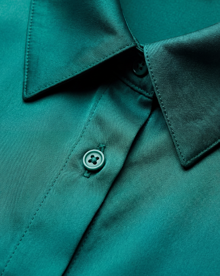 Thea | Women's Smooth Button-Up Shirt