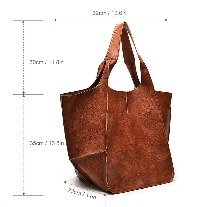 Hollis | Women’s Oversized Vintage Shoulder Bag