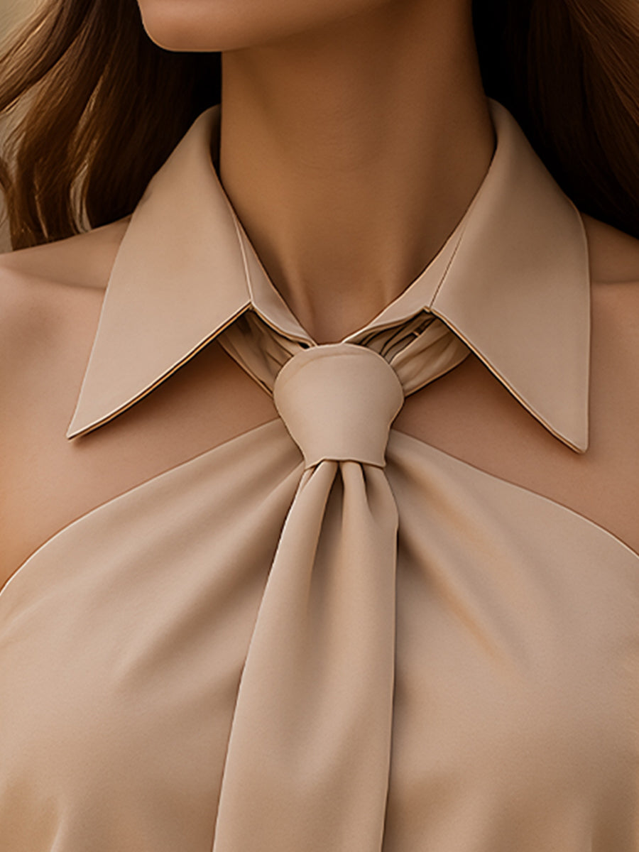 Quinn | Women's Sleeveless Halter Blouse Chic