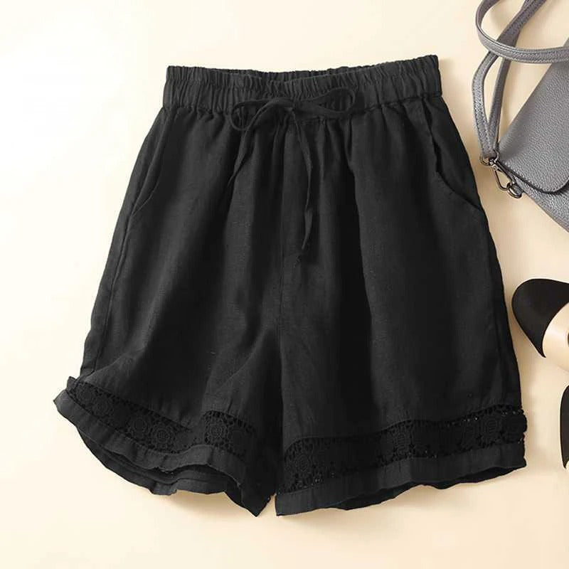Quinn | Women's Relaxed Embroidered Shorts Casual