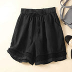 Quinn | Women's Relaxed Embroidered Shorts Casual