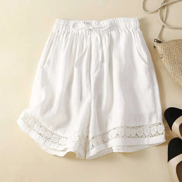 Quinn | Women's Relaxed Embroidered Shorts Casual