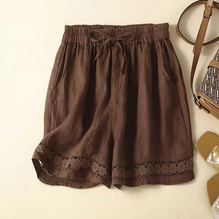 Quinn | Women's Relaxed Embroidered Shorts Casual