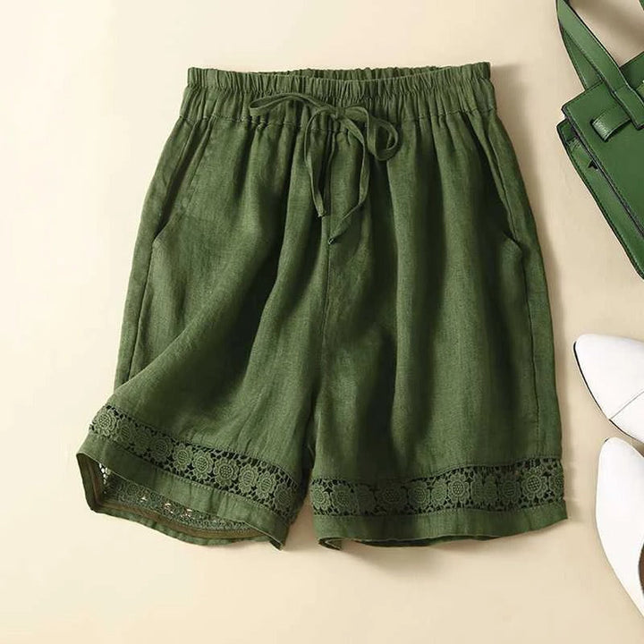 Quinn | Women's Relaxed Embroidered Shorts Casual