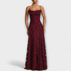Lennox | Women's Elegant Floral Lace Maxi Dress
