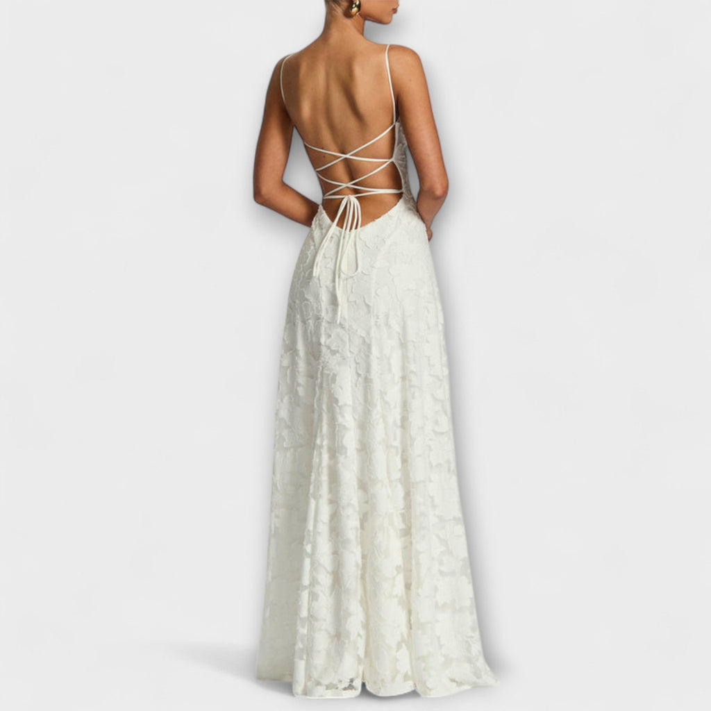Lennox | Women's Elegant Floral Lace Maxi Dress