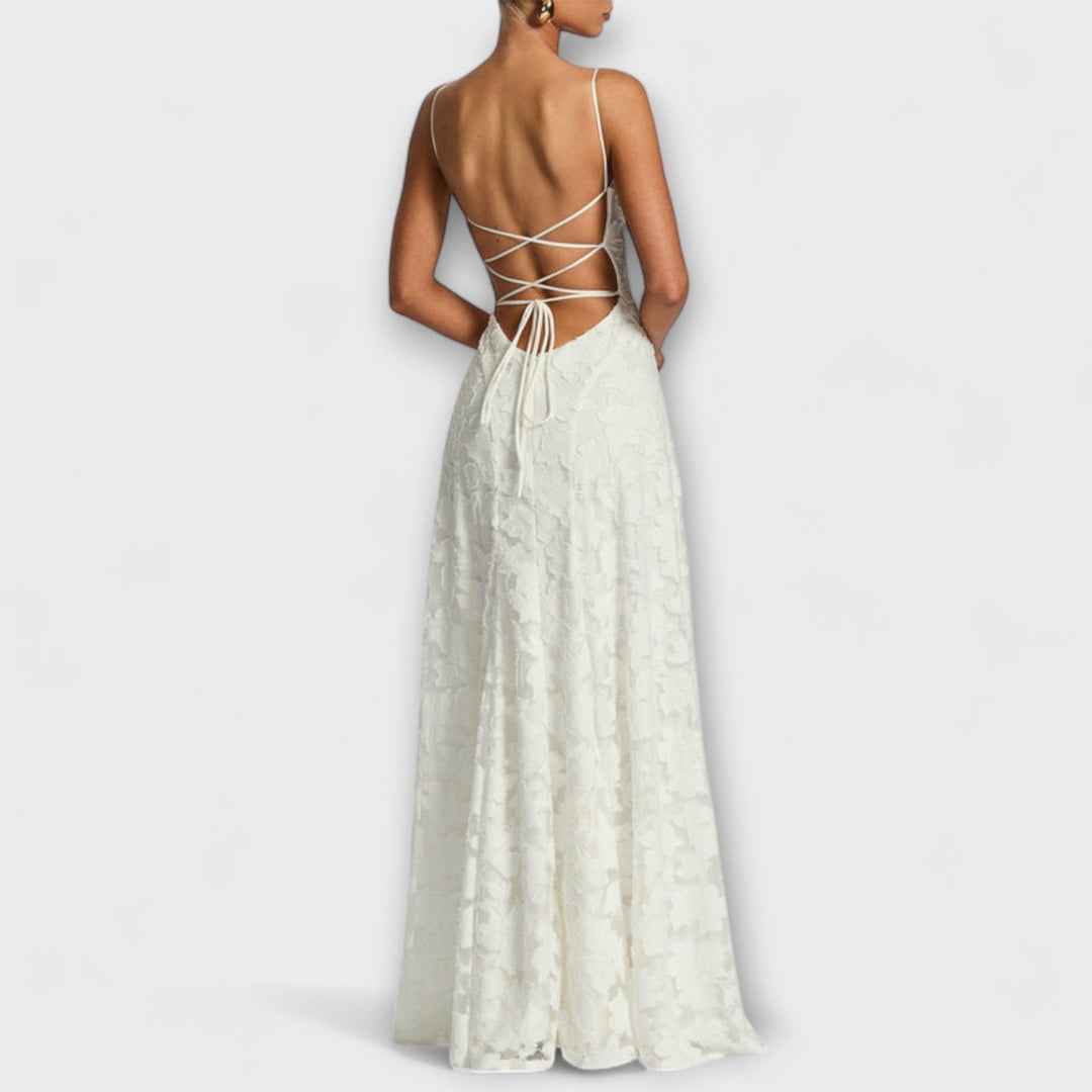 Lennox | Women's Elegant Floral Lace Maxi Dress