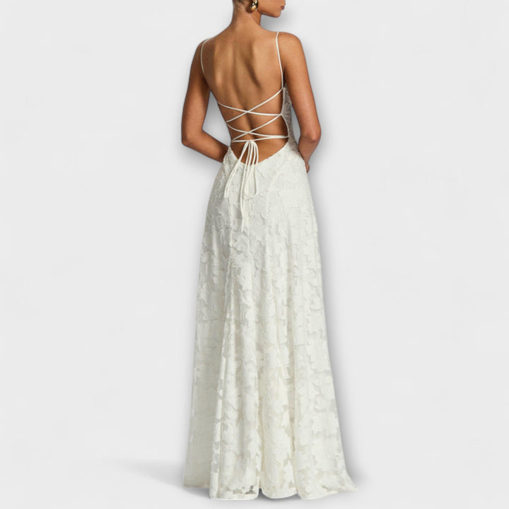 Lennox | Women's Elegant Floral Lace Maxi Dress
