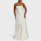 Lennox | Women's Elegant Floral Lace Maxi Dress