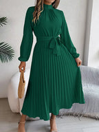 Sutton | Women's Pleated Midi Dress Elegant
