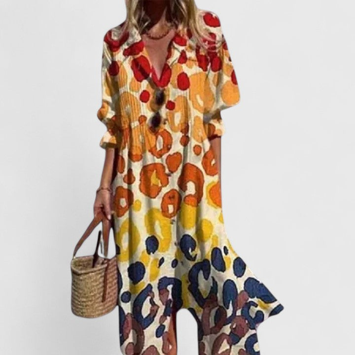 Sienna | Women's Floral Button Midi Dress