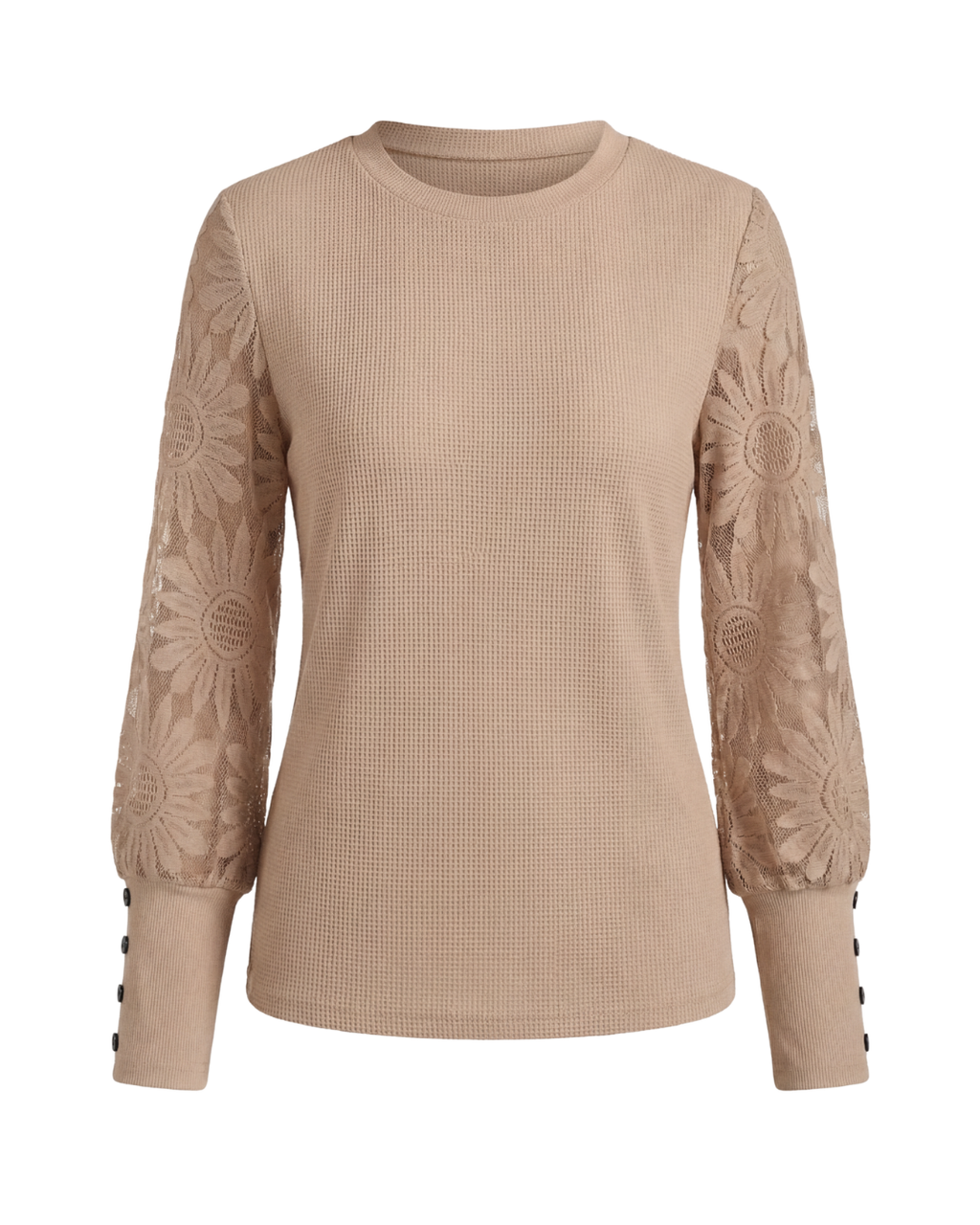 Mette | Women's Decorative Sleeve Button-Detail Top