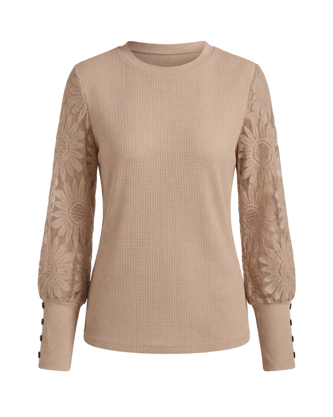 Mette | Women's Decorative Sleeve Button-Detail Top