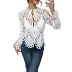 Priya | Women’s Lace Hollow Detail Blouse