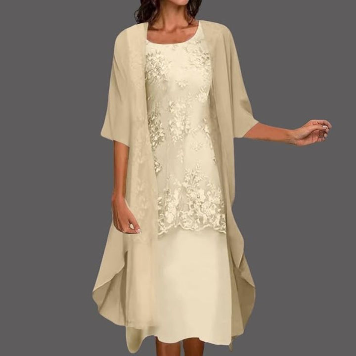 Mette | Women's Elegant Layered Midi Dress