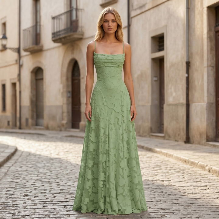 Aria | Women’s Spaghetti Strap A-Line Maxi Dress