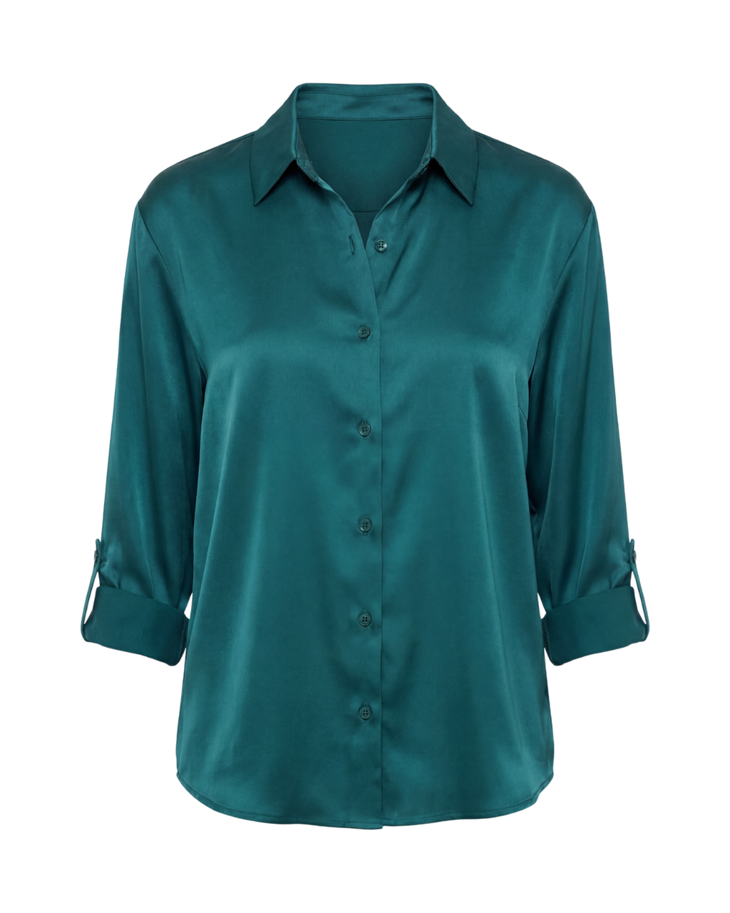 Thea | Women's Smooth Button-Up Shirt