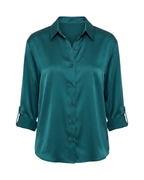 Thea | Women's Smooth Button-Up Shirt