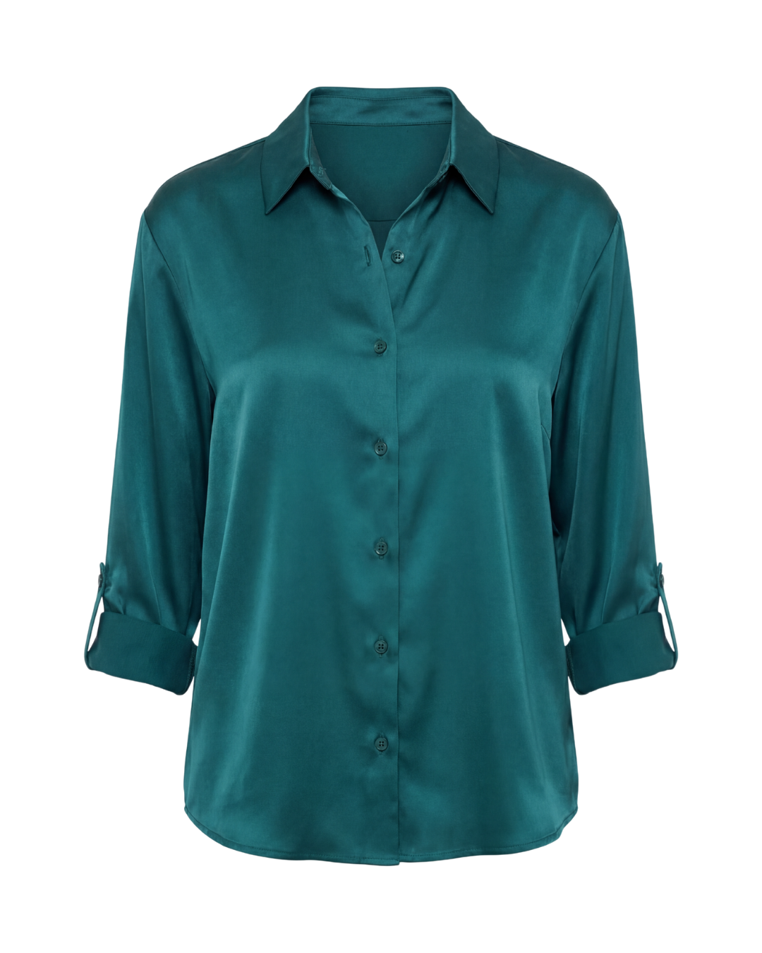 Thea | Women's Smooth Button-Up Shirt