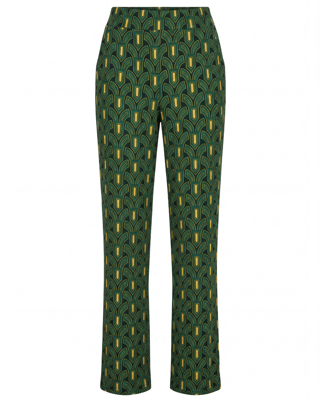 Priya | Women's Printed Straight-Leg Trousers
