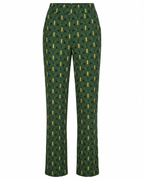 Priya | Women's Printed Straight-Leg Trousers