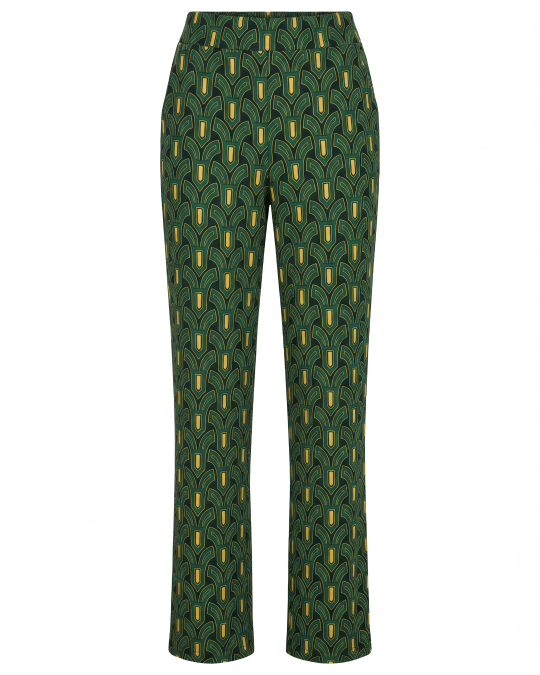Priya | Women's Printed Straight-Leg Trousers
