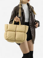 Mette | Women's Quilted Puffer Tote Bag