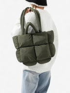 Mette | Women's Quilted Puffer Tote Bag