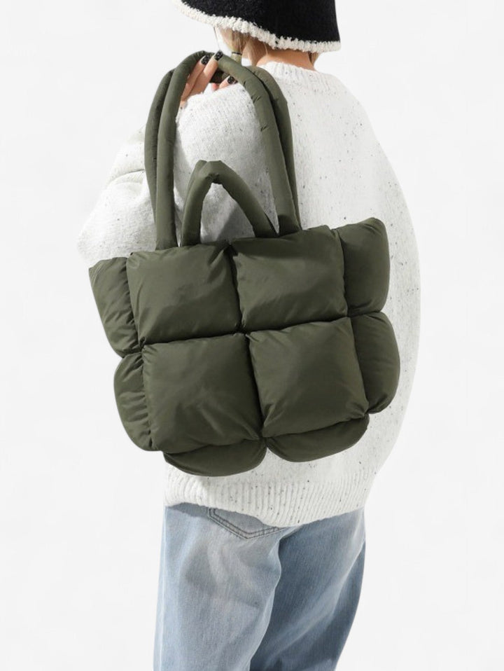 Mette | Women's Quilted Puffer Tote Bag