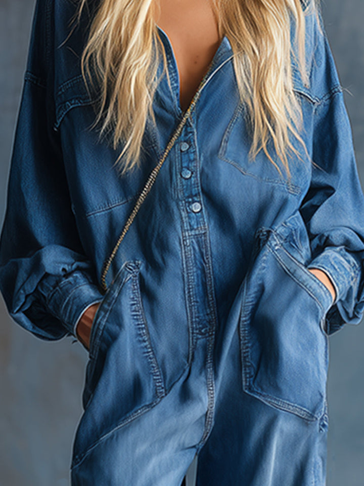 Rowan | Women’s Hooded Wide Leg Jumpsuit Casual