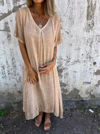 Thea | Women’s V-Neck Maxi Dress