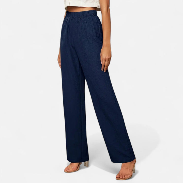 Sienna | Women's Straight-Leg Trousers Timeless High-Waist Casual
