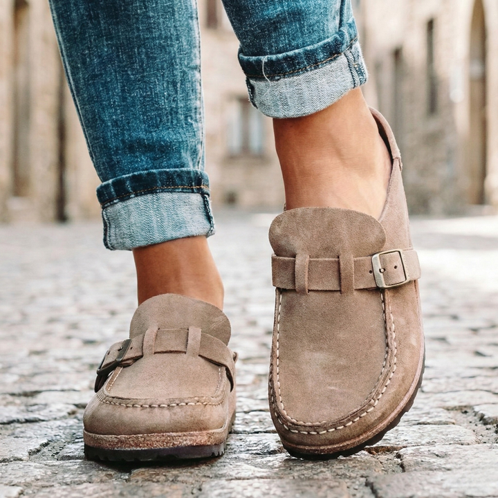Lennox | Women’s Suede Buckle Loafers